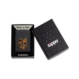 Zippo Lighter med Odin Design set med æske