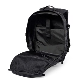 5.11 Tactical Rush12 2.0 rygsæk, 24 liter i farven Sort set med åbent hovedrum