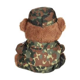 Bamse med Militær Uniform set bagfra