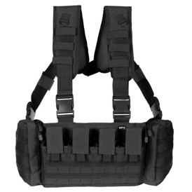 Chest Rig Mission i farven Sort set bagfra