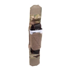 Clawgear 2-way Tourniquet Pouch, MultiCam set åben med årepresse