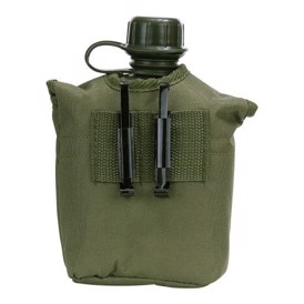 Feltflaske med Cover, 1 Liter, set i farven Oliven bagfra