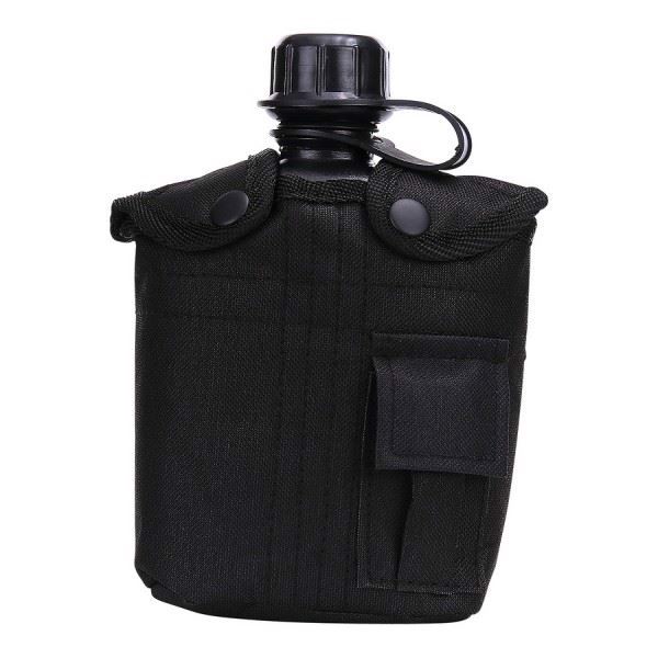 Feltflaske med Cover, 1 Liter, set i farven Sort