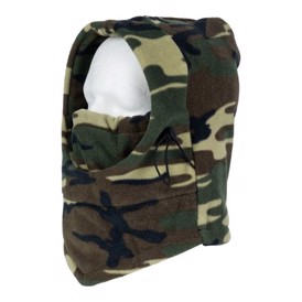 Fleece Balaclava Polar i Woodland Camouflage