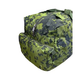 Paksæk Taske M/96, Dansk Militær, Brugt, set i M/84 Camouflage med opbevaringsrum i enden