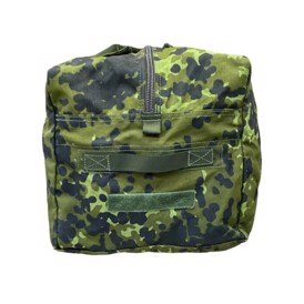 Paksæk Taske M/96, Dansk Militær, Brugt, set i M/84 Camouflage med velcro til navn