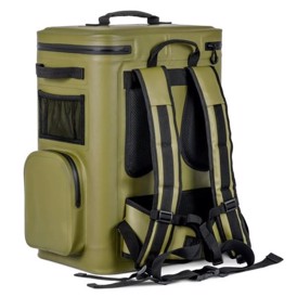 Petromax Cooler Backpack, 27 liter, Set i farven Oliven bagfra