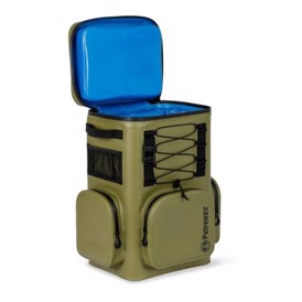 Petromax Cooler Backpack, 17 liter, set i farven Oliven åben