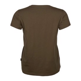 Pinewood 3 pak T-shirt til Damer, set i farven Hunting Brown bagfra