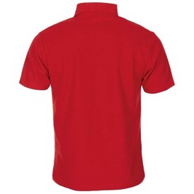 Royal Mail polo shirt - rød med logo set bagfra
