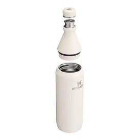 Stanley The All Day Slim Bottle 0,6 liters drikkeflaske set i farven cream delt