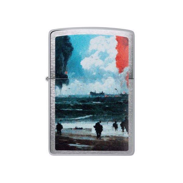 Zippo Lighter med motiv af D-Day Landing